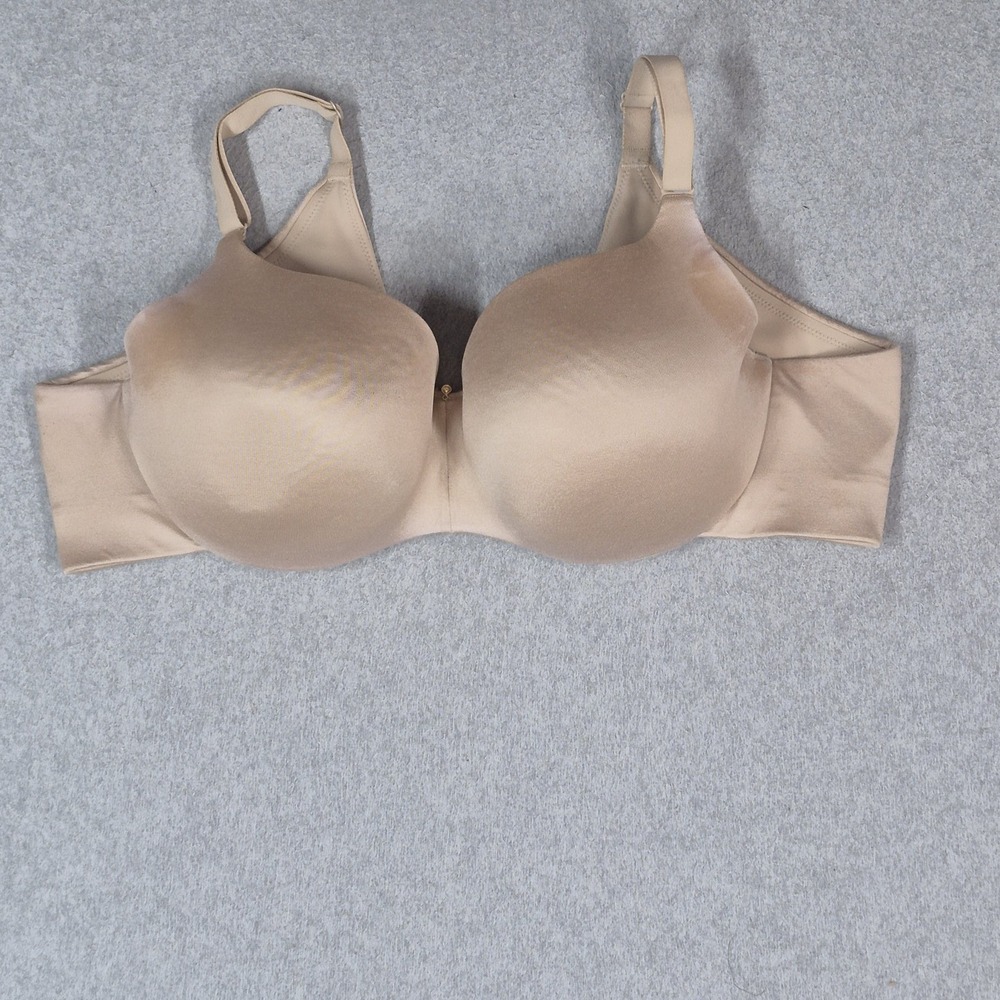 Cacique Women Bra 44C Beige Balconette Underwired Adjustable Straps READ